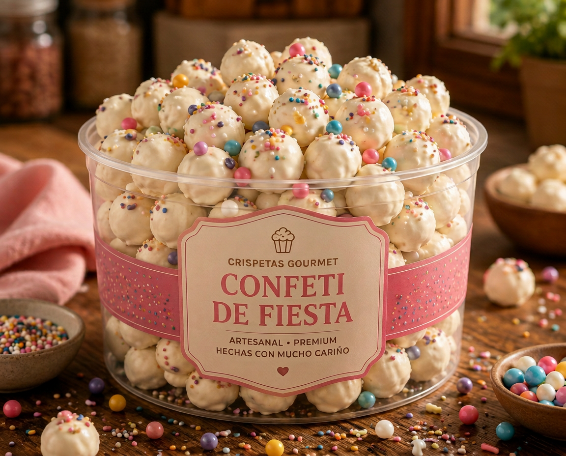 Crispetas gourmet sabor Confeti de Fiesta